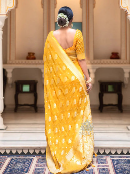 Banarasi Soft Silk Saree Collection with Rich Zari Weaving – 6 Regal Shades of Heritage Elegance