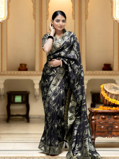 Banarasi Katan Silk Saree Collection with Handwoven Zari Work — 8 Royal Shades of Elegance