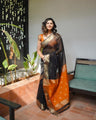 Contrast Border Handwoven Soft Silk Saree Collection