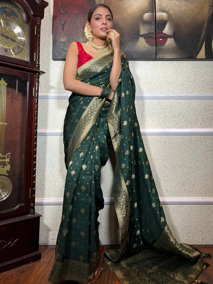 Rich Zari Weaving Banarasi Silk Saree Collection