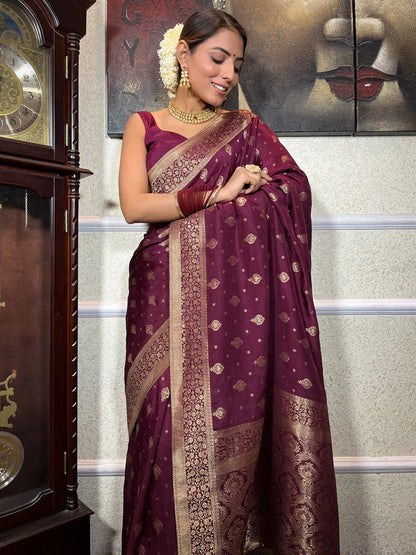 Rich Zari Weaving Banarasi Silk Saree Collection