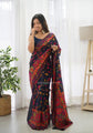 Multicolor Kashmiri Embroidered Organza Silk Saree
