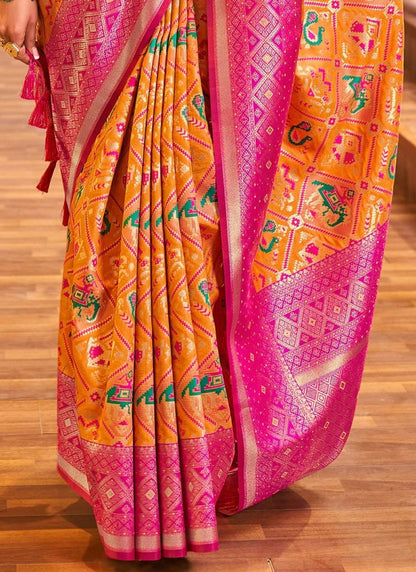 Patola Banarasi Silk Saree – Royal Traditional Collection