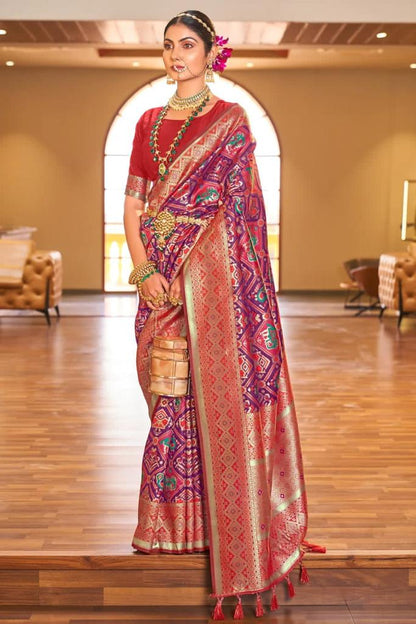 Patola Banarasi Silk Saree – Royal Traditional Collection