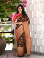 Banarasi Patola Soft Silk Saree with Multicolor Weaving & Rich Zari Border