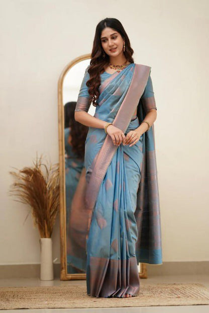 Pastel Banarasi Soft Silk Saree Collection