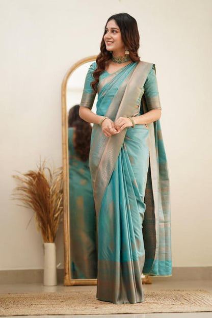 Pastel Banarasi Soft Silk Saree Collection