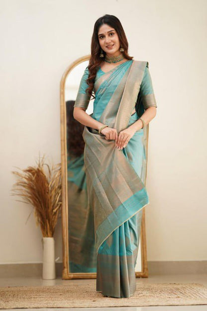 Pastel Banarasi Soft Silk Saree Collection