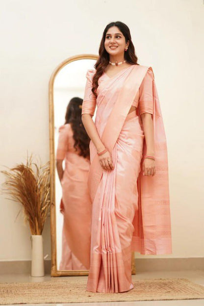 Pastel Banarasi Soft Silk Saree Collection