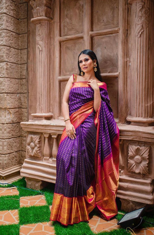 Kanjivaram Banarasi Soft Silk Saree Collection with Rich Zari Border & Contrast Dual-Tone Design