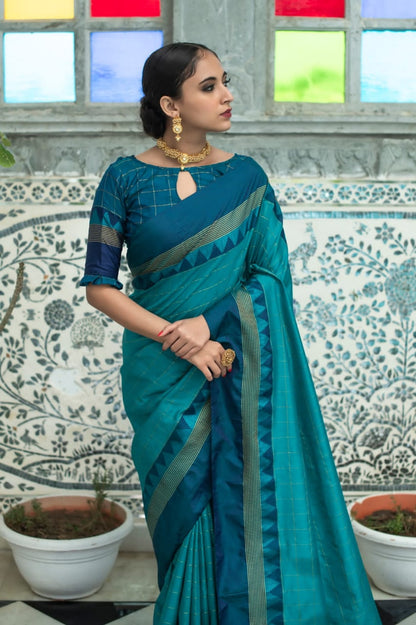 Classic Banarasi Checkered Silk Saree Collection – 6 Elegant Shades