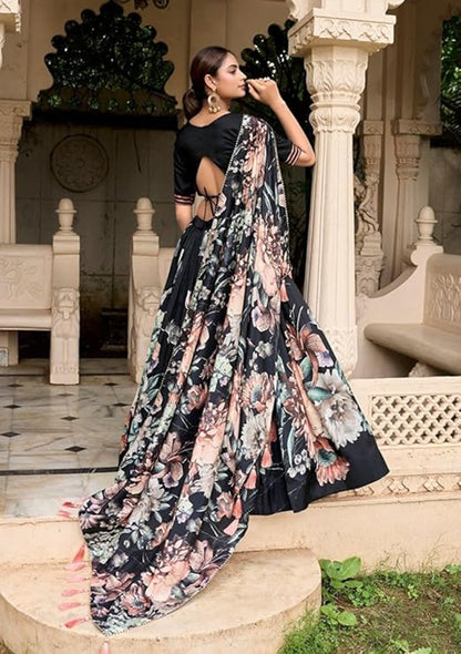 Premium Dola Silk Digital Print Lehenga Choli Collection | Designer Floral Lehenga with Dupatta