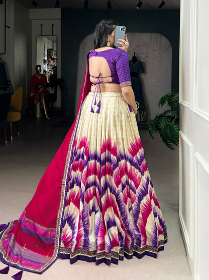 Premium Dola Silk Digital Print Lehenga Choli with Designer Dupatta for Women