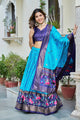 Pure Dola Tusser Silk Floral Print Lehenga Choli with Designer Dupatta | Stitched Lehenga | Wedding & Festive Wear
