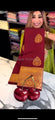 Royal Cherry Red Banarasi Soft Silk Saree